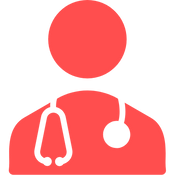 Icon von einem Arzt minimal